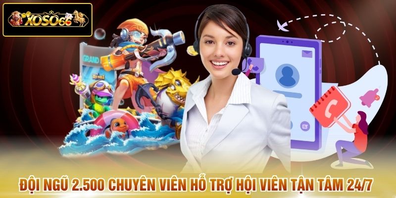 Đội ngũ 2.500 chuyên viên hỗ trợ hội viên tận tâm 24/7 